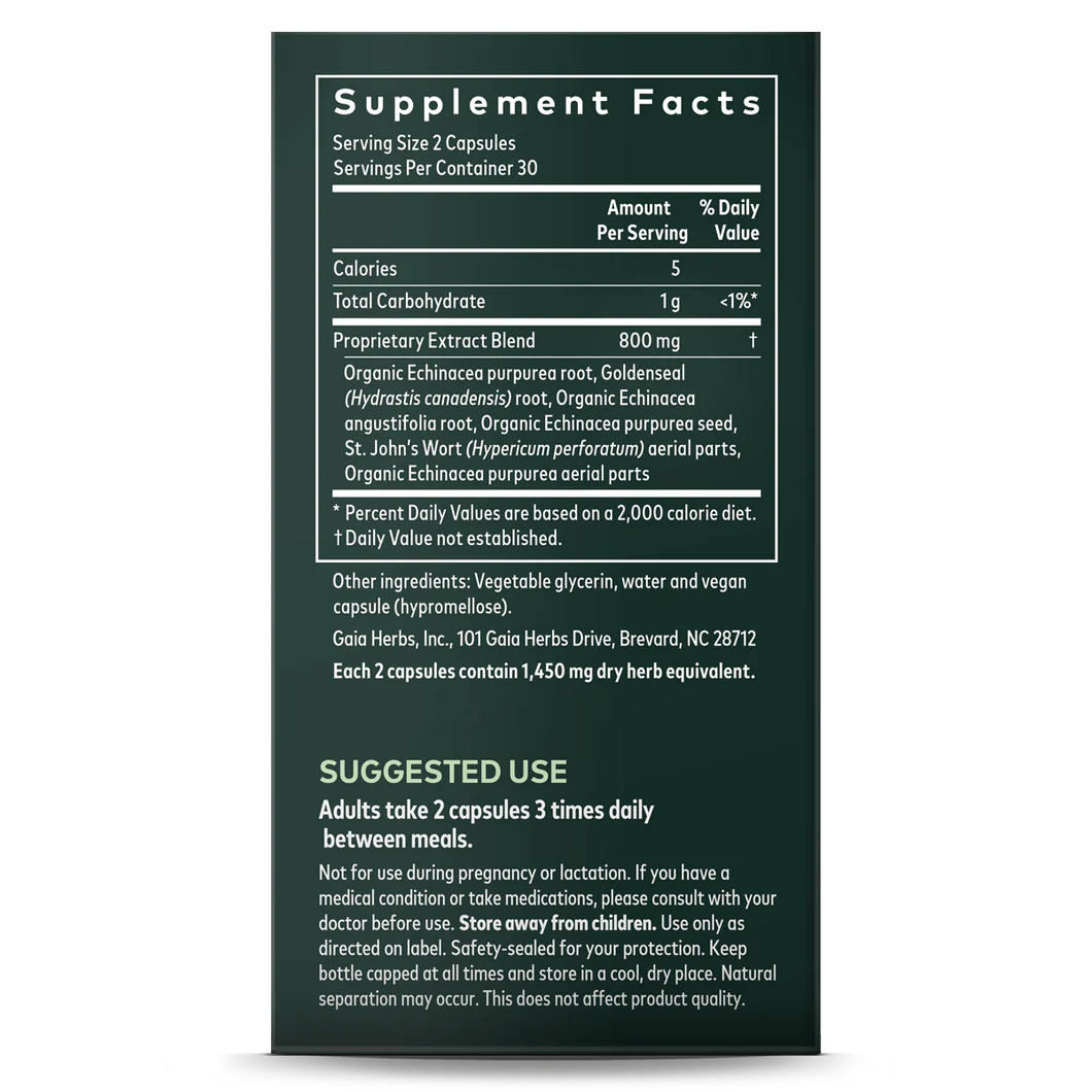 Gaia Herb - Echinacea Goldenseal - RealLifeHealing