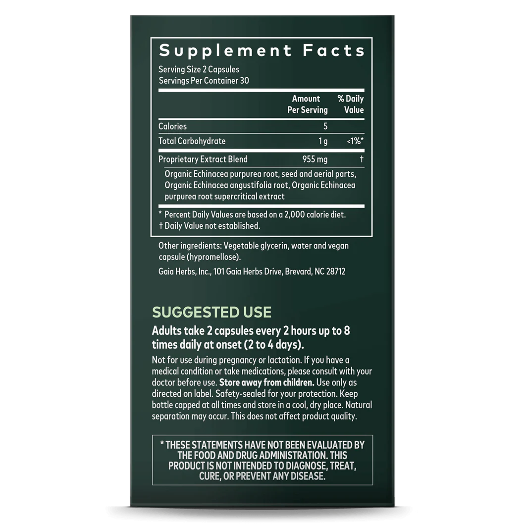 Gaia Herbs - Echinacea Supreme - RealLifeHealing