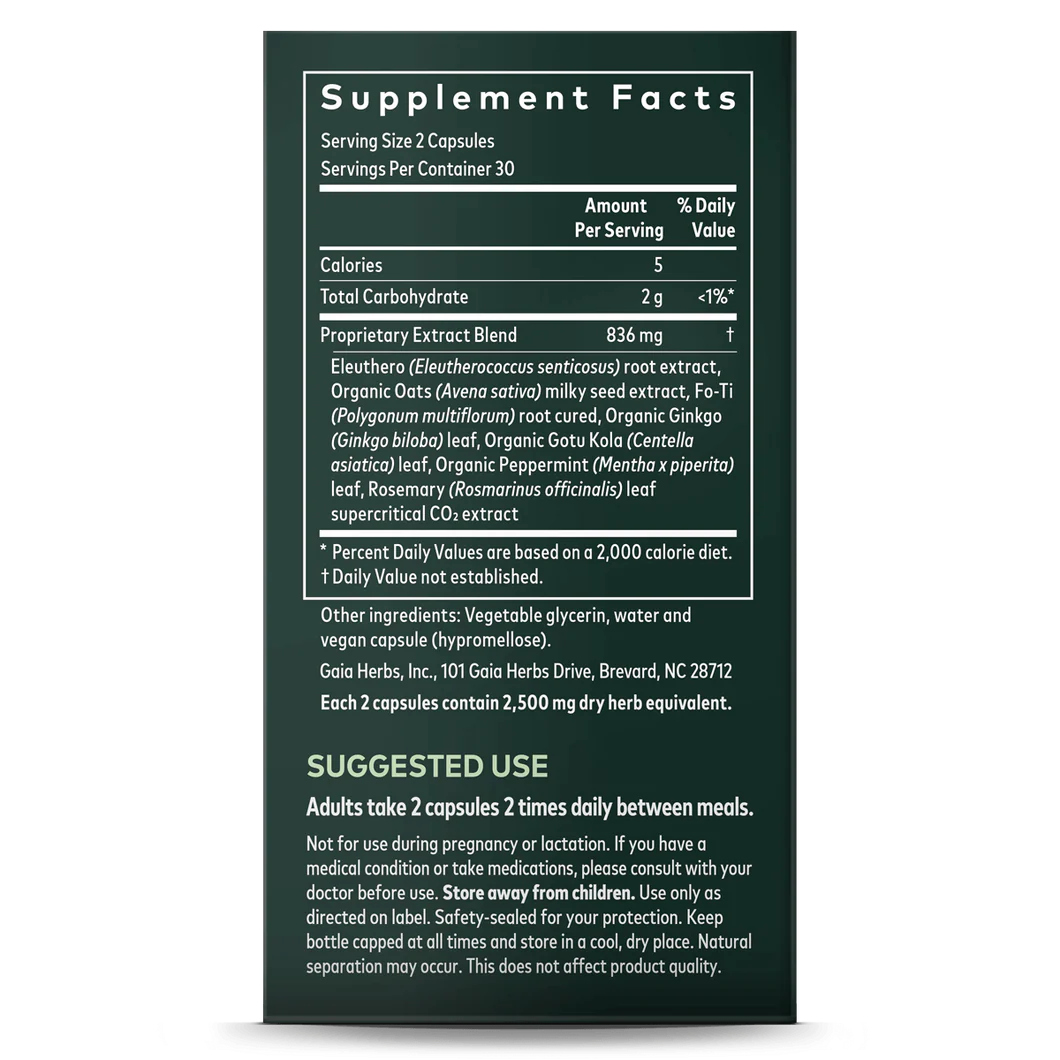 Gaia Herbs - Mental Alertness - RealLifeHealing