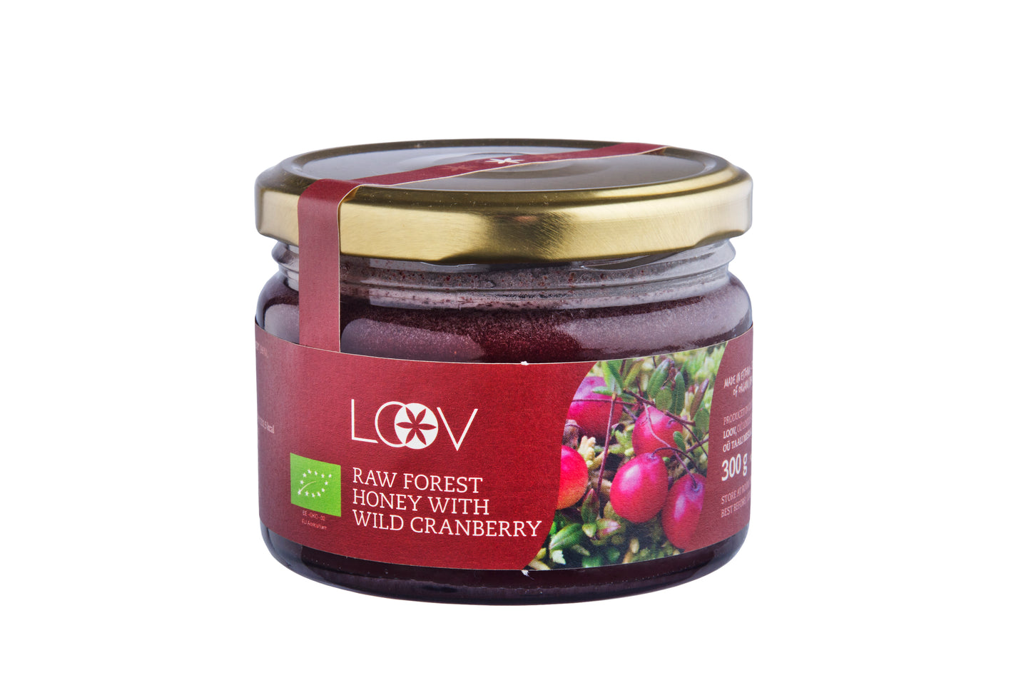 LOOV - Organic Raw Cranberry Honey - RealLifeHealing