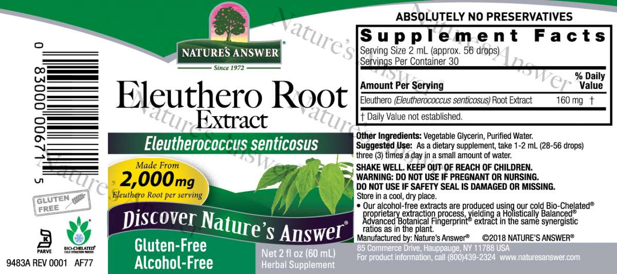 Natures Answer - Eleuthero Root - RealLifeHealing