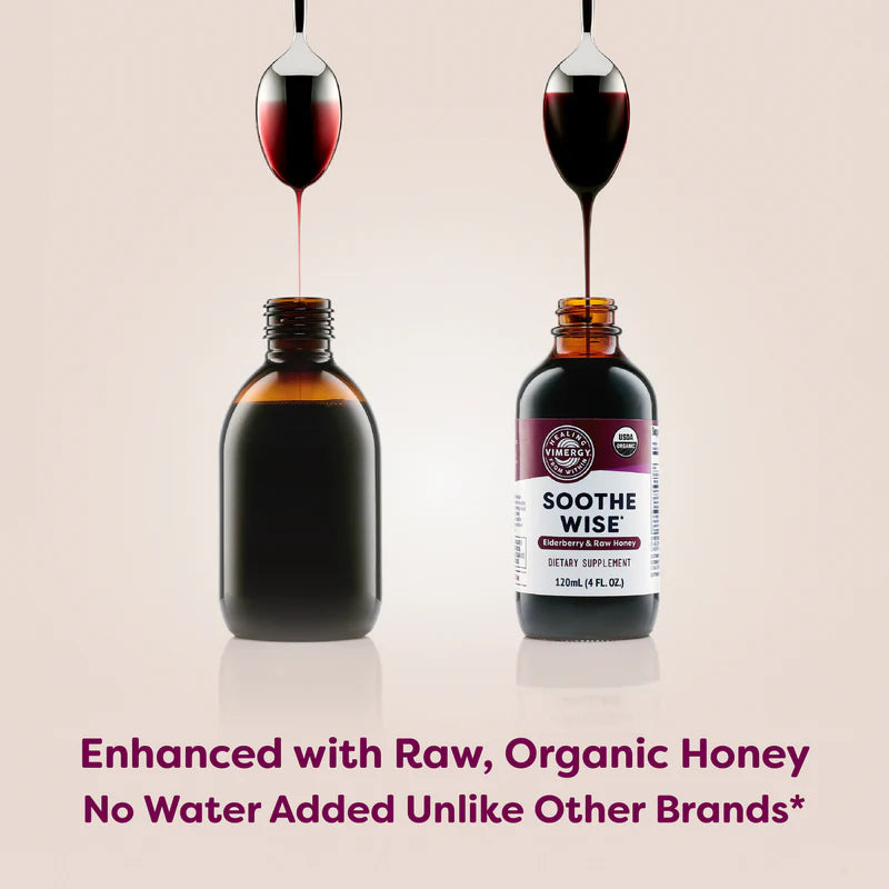 Vimergy - Soothe Wise* Elderberry & Raw Honey Syrup - RealLifeHealing