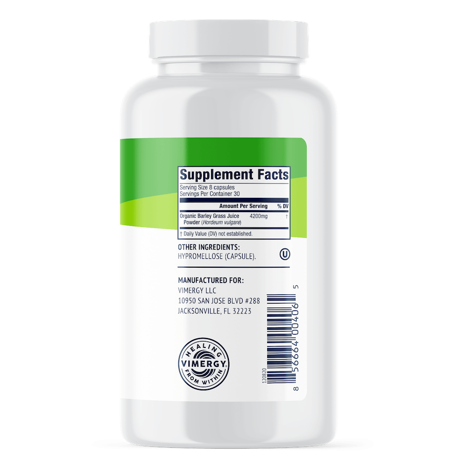 Vimergy Barley Grass Juice Powder Capsules