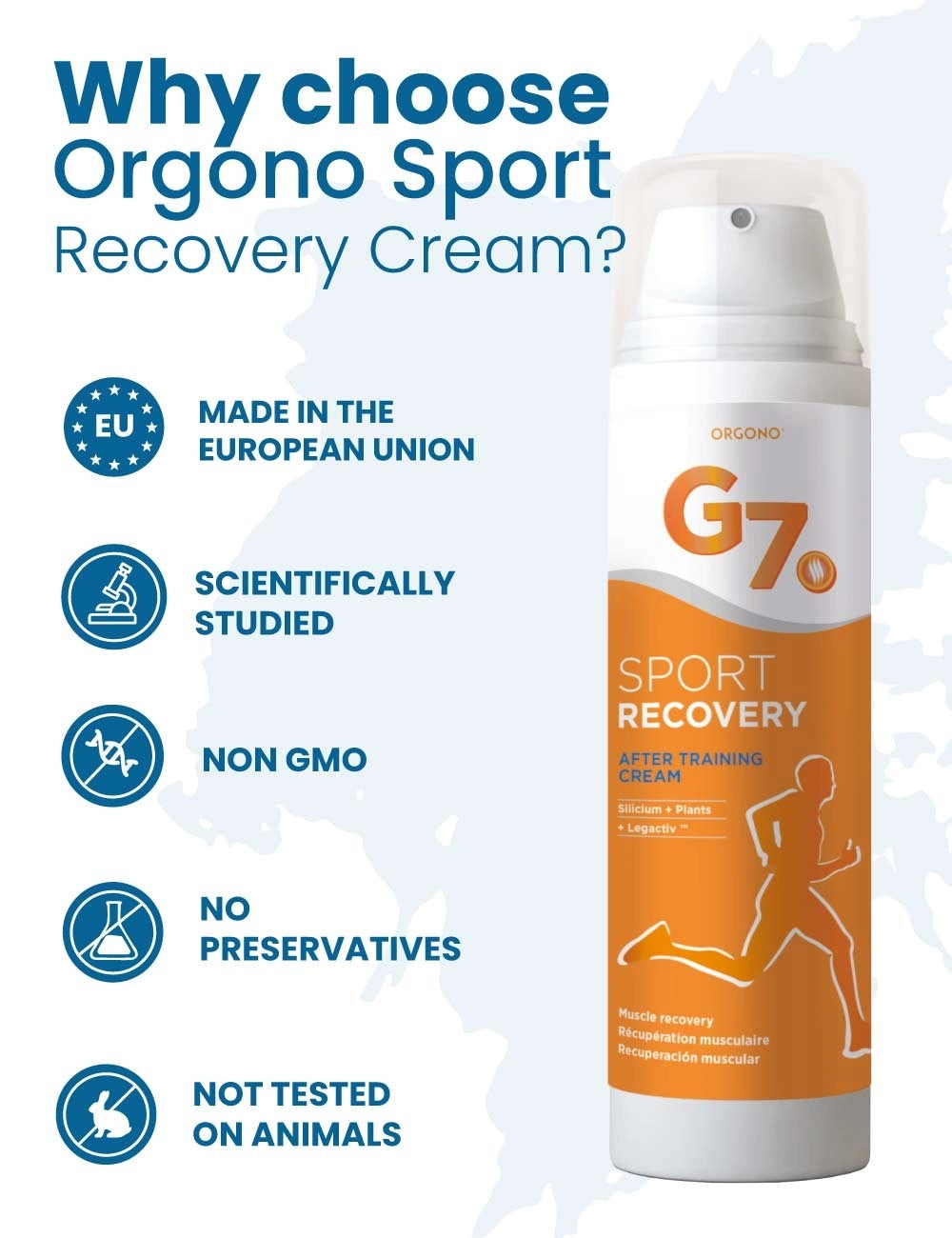 Silicium Orgono G7 Sport Recovery Cream 200 ml - RealLifeHealing